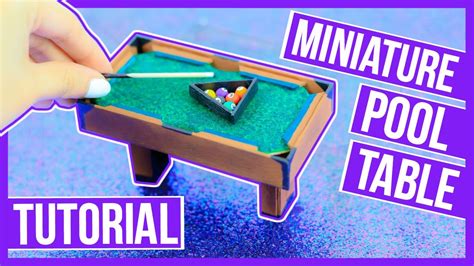 Diy: Miniature Pool Table Tutorial ~ Make your own pool table for your ...