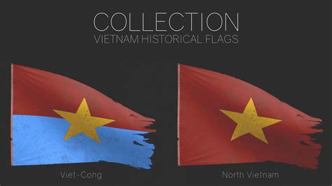 ArtStation - Vietnam Historical Flags | Game Assets