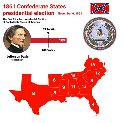 1861 Confederate States presidential election this is the first and the last presidential ...