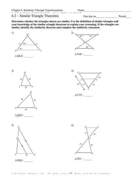 View 22 Unit 6 Similar Triangles Homework 4 Similar Triangle Proofs Answer Key - Tech Flickpro