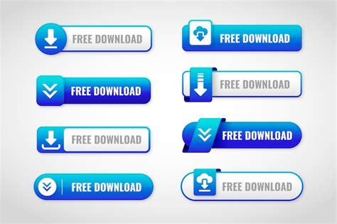 Free Vector | Free download buttons collection design