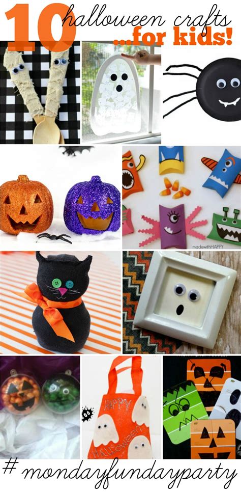 10 Halloween Crafts for Kids | Monday Funday Party - Wait Til Your Father Gets Home