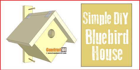 Simple Bluebird House Plans - Construct101