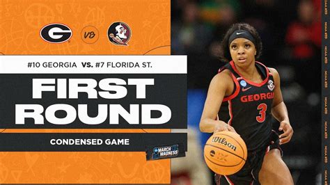 Georgia vs. Florida State - First Round NCAA tournament extended ...