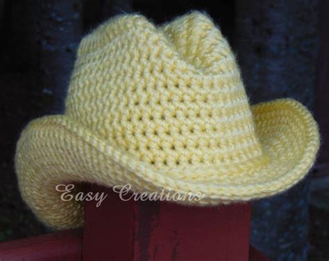 CROCHET Pattern DOUBLE Strand Cowboy Cowgirl Hat Cap - Etsy