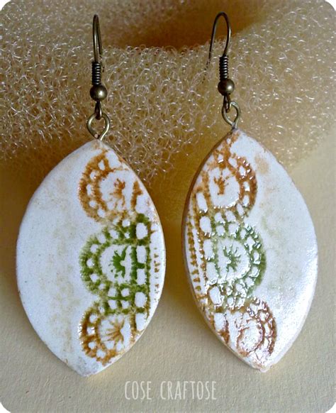 Faux Ceramic Earrings (air dry clay) by ro78 on deviantART