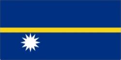 The National flag of Nauru Symbol