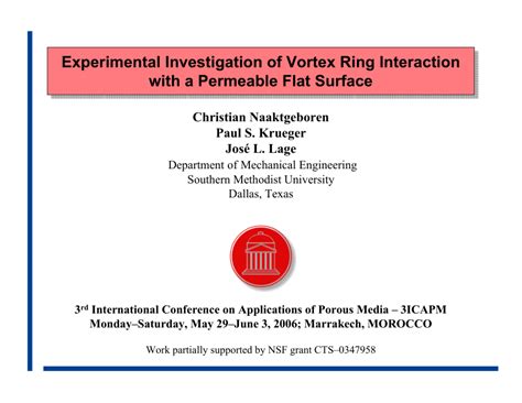 (PDF) Experimental investigation of vortex ring interaction with a ...