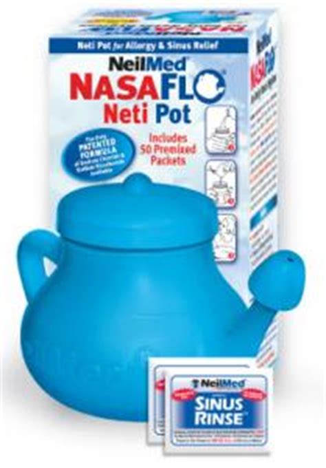 Neti NasaFLO Neti Pot & 50 Sachets - Solari UK