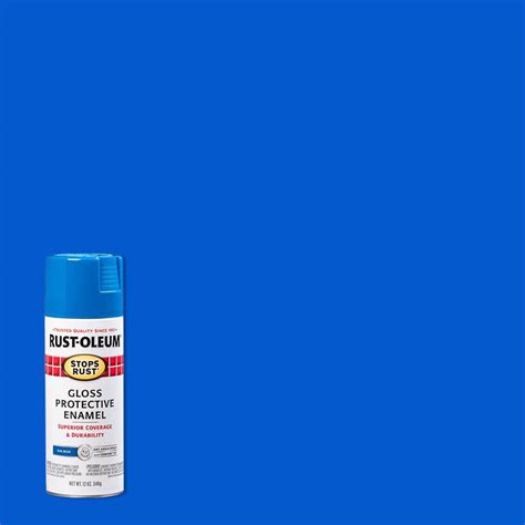 Rust-Oleum Stops Rust 12 oz. Protective Enamel Gloss Sail Blue Spray ...