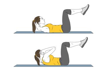 ELBOW TO KNEE CRUNCH - Exercises, workouts and routines