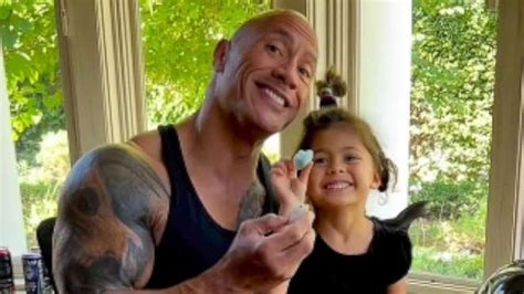 Watch Dwayne Johnson spend time with daughter in sweet video - Good ...