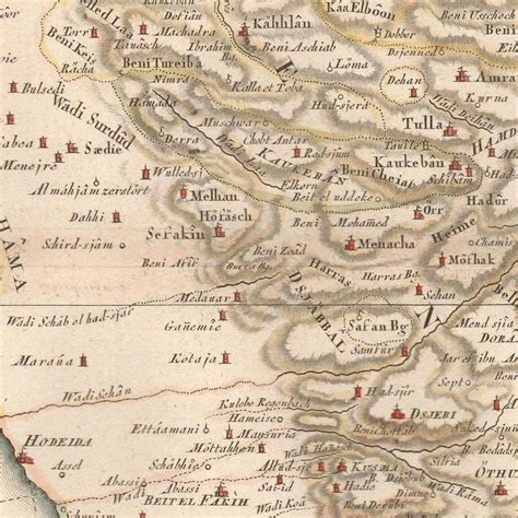 Old Map of Yemen Arabia 1789 Very Rare Map Antique Fine - Etsy