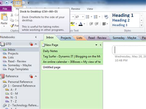 GTD with Outlook 2010 and OneNote 2010 – Collection | Gtd, Gtd system, Getting things done