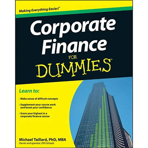 For Dummies: Corporate Finance for Dummies (Paperback) - Walmart.com ...