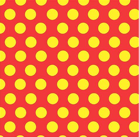 Patterned Vinyl Red with yellow polka dots craft vinyl sheet | Etsy