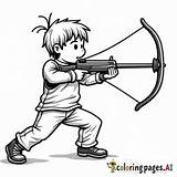 Old Fashioned sling Shot — AI Coloring Page Generator sketch template