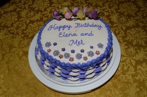 Happy Birthday Elena And Mel - CakeCentral.com