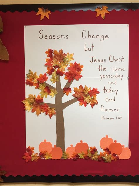 Pin by Sheree Hall on Church bulletin boards | Fall sunday school crafts, Sunday school crafts ...