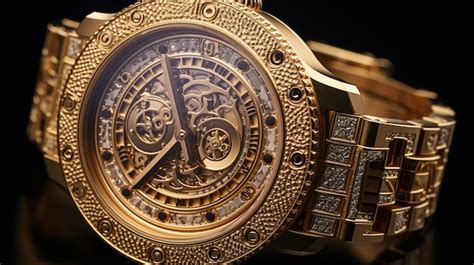 Premium AI Image | Photo of a luxury gold and diamonds watch