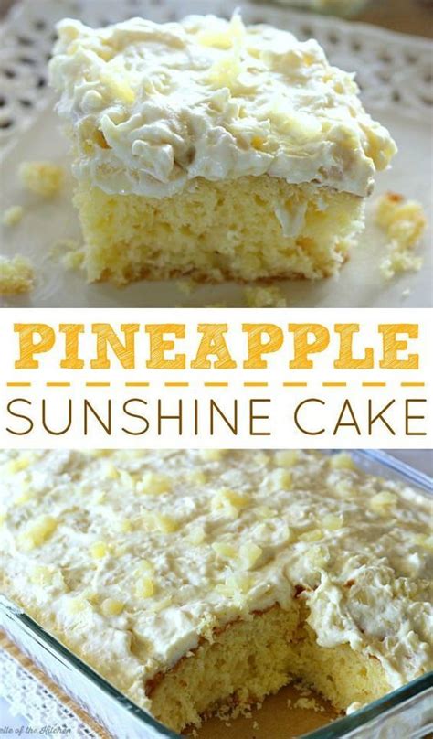 PINEAPPLE SUNSHINE CAKE | Recipe 24 | Desserts, Cake mix recipes ...