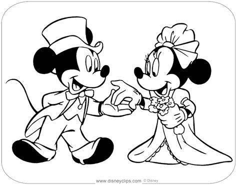 Mickey and Minnie Mouse Coloring Pages | Disneyclips.com