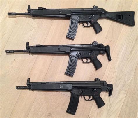 The HK33 Family: HK33A2 (Fixed stock), HK33A3 (Retractable stock) and HK33K (Carbine). | Guns ...