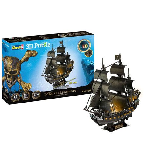 3D Puzzle Pirates of the Caribbean - Black Pearl LED Edition