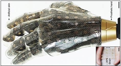 Stretchable artificial skin can give prosthetics the sense of touch