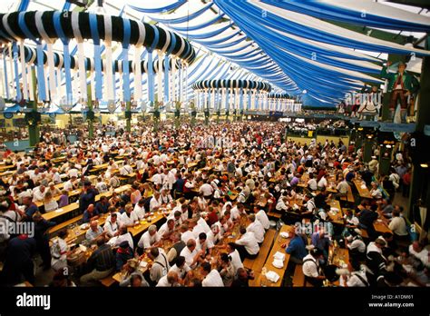 Germany, Munich, Oktoberfest, Beer hall Stock Photo - Alamy