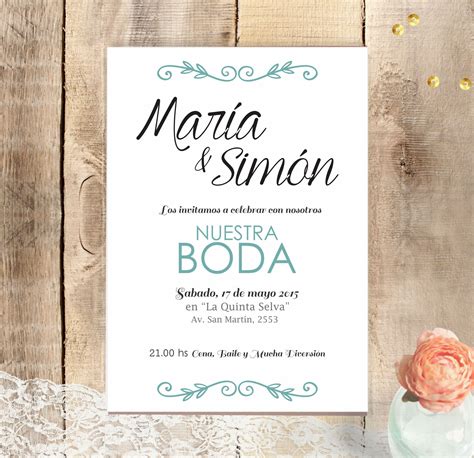 Invitaciones De Boda Por El Civil Sencillas - hechos.us