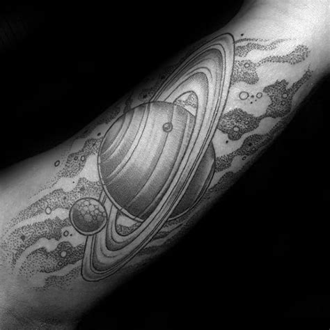 60 Saturn Tattoo Designs For Men - Planet Ink Ideas