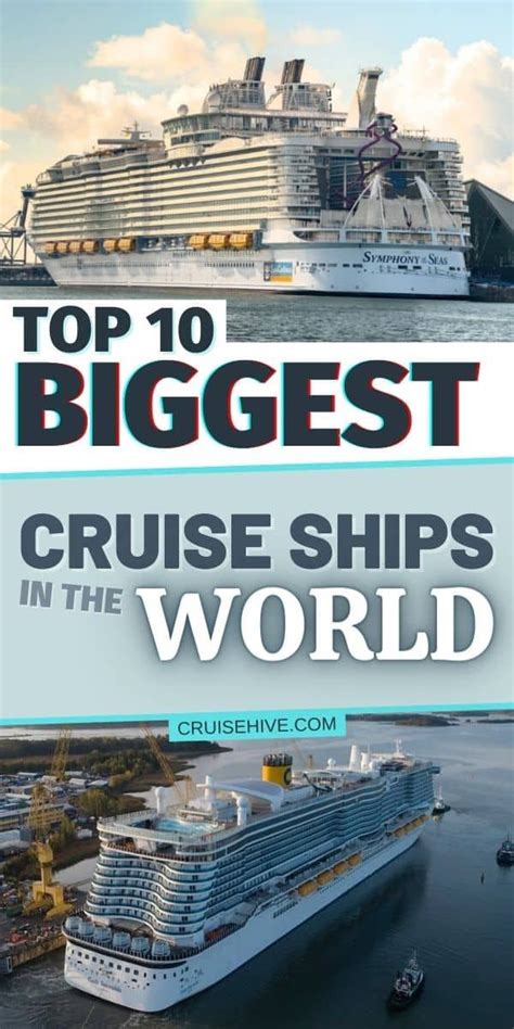 Top 10 Biggest Cruise Ships in the World 2023 | Biggest cruise ship, Cruise destinations, Cruise ...