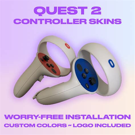 Oculus Quest 2 Controller Skins With Logos Custom Colors | Etsy