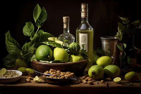 Premium AI Image | Cachaca production process food photography