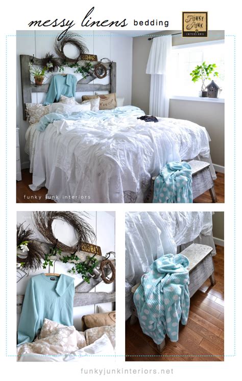 How to decorate a bedroom... with messy linens - Funky Junk InteriorsFunky Junk Interiors