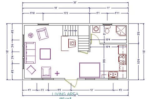 16 X 24 Cottage Floor Plans - floorplans.click