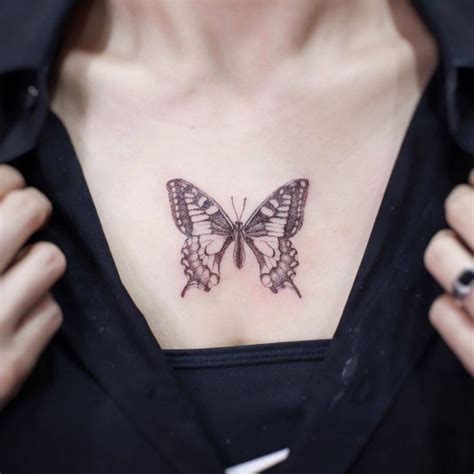 Chest Butterfly Tattoo Ideas | Butterfly tattoo, Butterfly tattoos on ...