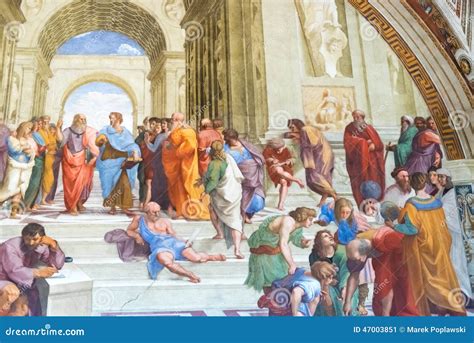 The School of Athens by Raphael in Apostolic Palace in Vatican C ...