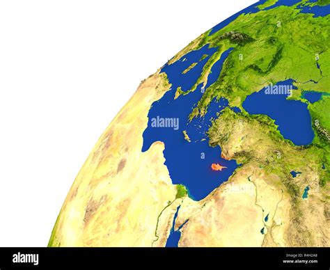Map satellite geography cyprus hi-res stock photography and images - Alamy