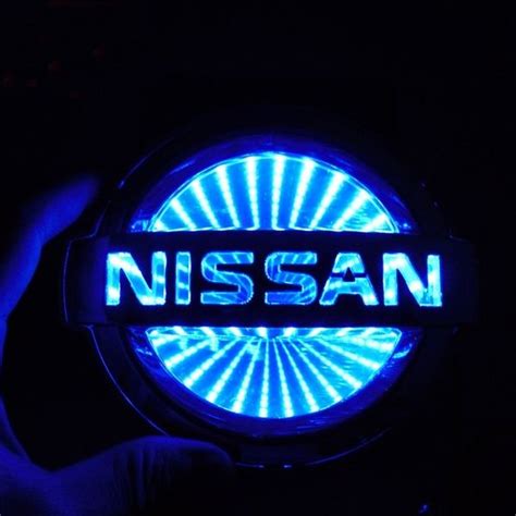 3D Car Tail Logo LED Light Badge Lamp Emblem Sticker Car Decoration Led Nissan Logo Light Nissan ...