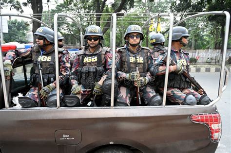 Deployed Border Guard Bangladesh for General Election Campaign in Dhaka. Editorial Stock Image ...