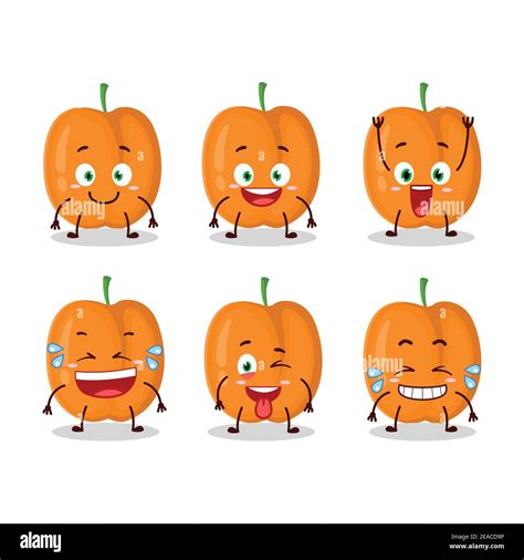 Cartoon character of apricot with smile expression. Vector illustration ...