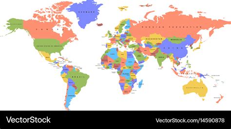 World Political Map States - Gillie Donnamarie