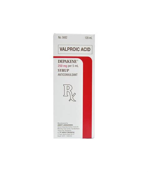 Depakene 250Mg/5Ml Syr 120Ml - Rose Pharmacy Medicine Delivery