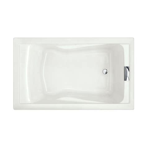 American Standard Evolution 5 ft. Reversible Drain Deep Soaking Tub in White-2771V002.020 - The ...