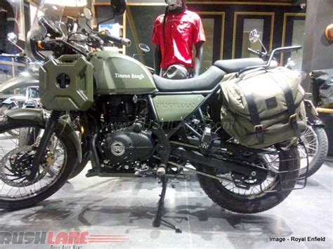 Royal Enfield Himalayan Army Green seen at a dealership