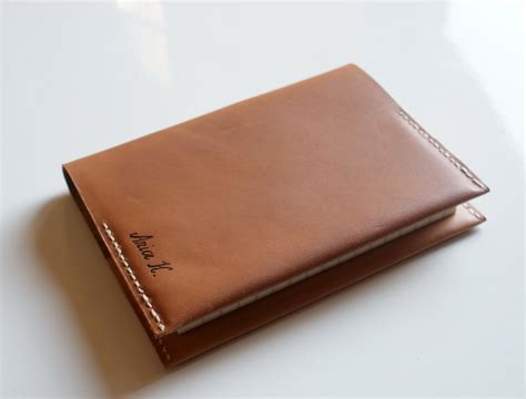 Personalized Leather Notebook cover Refillable Leather