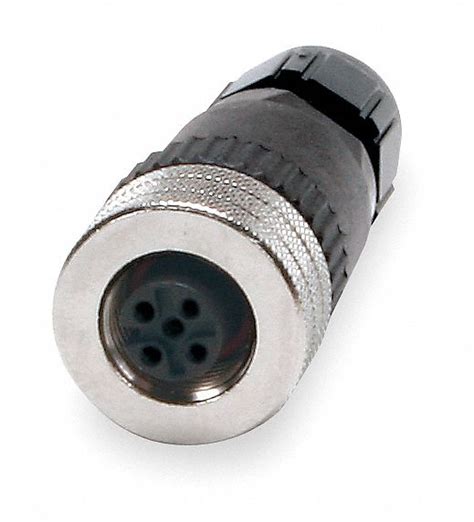 BRAD HARRISON, 5 Socket, M12 Straight Connector, Internal Thread Connector - 5AA81|8A5000-31 ...