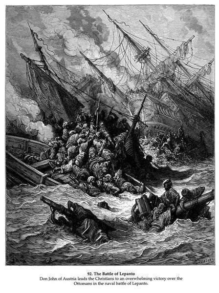 Battle of Lepanto in 1571, 1877 - Gustave Dore - WikiArt.org